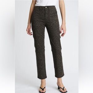 ANTHROPOLOGIE Pistola Leopard Print Daria Straight Leg Cargo Pants